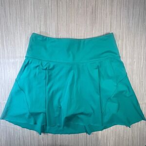 Athleta Ace Tennis Skirt Shorts Teal Turquoise Flowy Athletic Skort Size Small